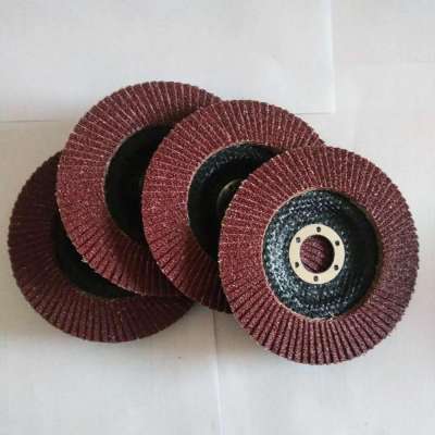 flap discs 80 grit zirconium / abrasive flap brush wheel / flap disc back