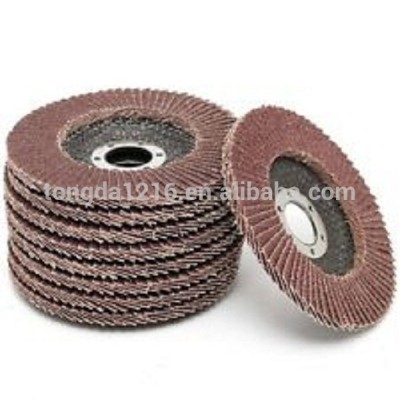 aluminum oxide emery flap wheel / grit sand cloth flap wheel / flap wheel burnishing machine